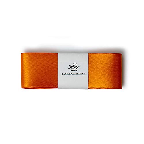 DECORA, Orange Doppeltes Satinband, 40 mm x 3 m, Tessuto von Decora