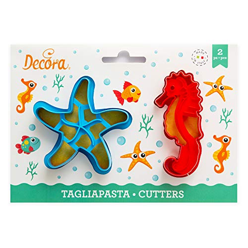 Decora 0255135 AUSSTECHER AUS KUNSTSTOFF SEA LIFE 2-TLG von Decora