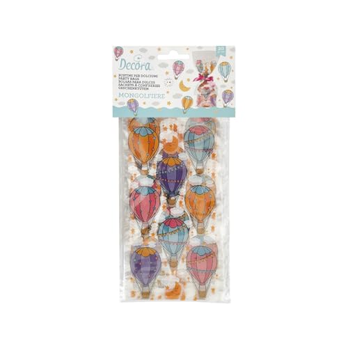 Decora, 0855983 Heißluftballonbeutel, Größe 12,5 + 3 x 24 cm, perfekt für Partys und Veranstaltungen, zum Präsentieren und Servieren verschiedener Snacks, sowohl süß als auch herzhaft, 0855983 Decora, 0855983 Heißluftballonbeutel, Größe 12,5 + 3 x 24 cm, perfekt für Partys und Veranstaltungen, zum Präsentieren und Servieren verschiedener Snacks, sowohl süß als auch herzhaft, 0855983 von Decora