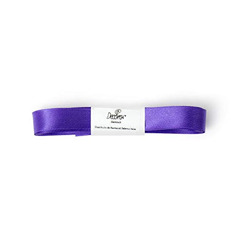 DECORA, Violett Doppeltes Satinband, 15 mm x 5 m, Tessuto DECORA, Violett Doppeltes Satinband, 15 mm x 5 m, Tessuto von Decora