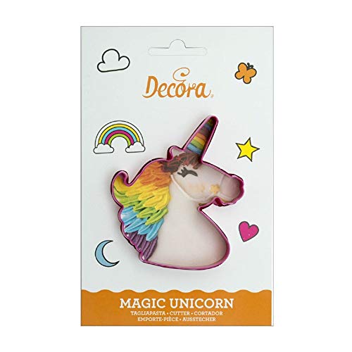 DECORA 0255078 AUSSTECHER AUS Kunststoff Einhorn von Decora