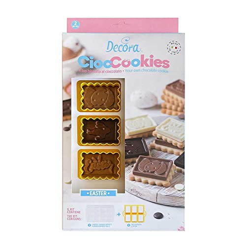 Decora 0255159 Set 2 PCS for Chocolate Easter, Gelb von Decora