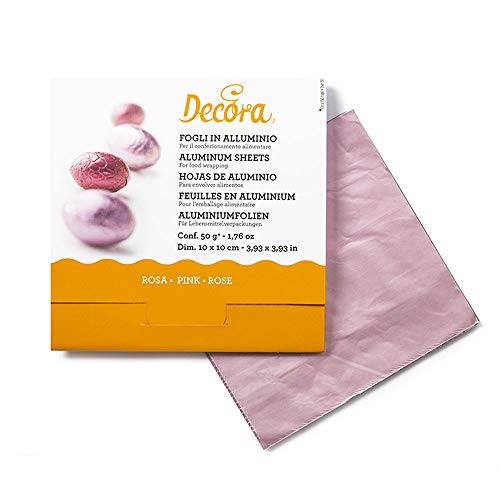 DECORA 0796206 PRALINENFOLIE ROSA 50G 10 X 10 cm 150ST von Decora