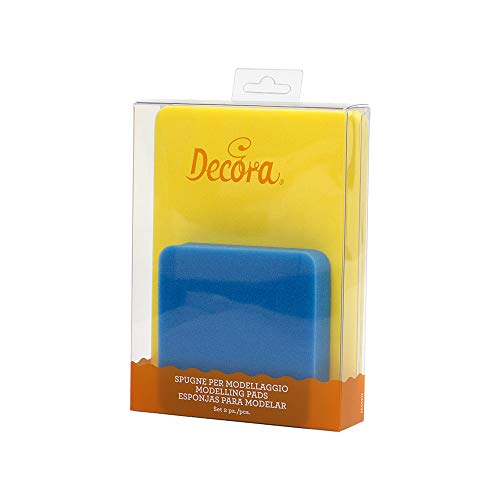 DECORA Set mit 2 Modellierpads, Schwamm, Mehrfarbig, 19 x 14 x 4 cm von Decora