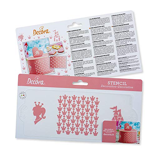 Decora 9270913 Schablone Prinzessin 10 X 25 cm, Plastic, durchsichtig von Decora