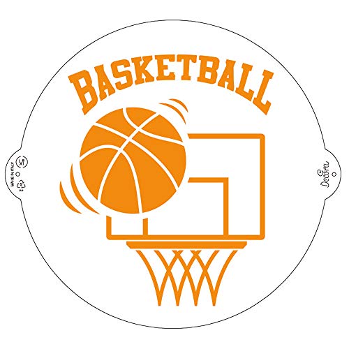 Decora 9270927 Schablone Basketball Ø 25 cm, Plastic, durchsichtig Decora 9270927 Schablone Basketball Ø 25 cm, Plastic, durchsichtig von Decora