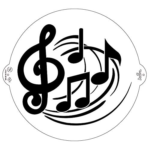 Decora 9270928 Schablone MUSIKNOTEN Ø 25 cm, Plastic, durchsichtig Decora 9270928 Schablone MUSIKNOTEN Ø 25 cm, Plastic, durchsichtig von Decora