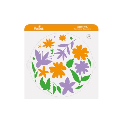 Decora 9270953 Dekorative Schablone E' Primavera, Durchmesser 25 cm, aus lebensmittelechtem Kunststoff, für Zeichnungen auf Kuchen, Süßigkeiten und Keksen, hergestellt in Italien Decora 9270953 Dekorative Schablone E' Primavera, Durchmesser 25 cm, aus lebensmittelechtem Kunststoff, für Zeichnungen auf Kuchen, Süßigkeiten und Keksen, hergestellt in Italien von Decora