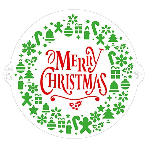 Decora 9270978 Schablone Girlande Merry Christmas Ø 25 cm, Plastic Decora 9270978 Schablone Girlande Merry Christmas Ø 25 cm, Plastic von Decora