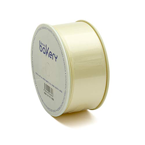 Decora Double Satinband Spule, Creme, weiß, 40 mm x 25 m Decora Double Satinband Spule, Creme, weiß, 40 mm x 25 m von Decora