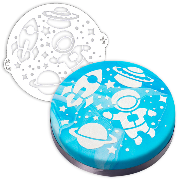 Tortenschablone "Weltall", Ø 25cm Tortenschablone "Weltall", Ø 25cm von Decora
