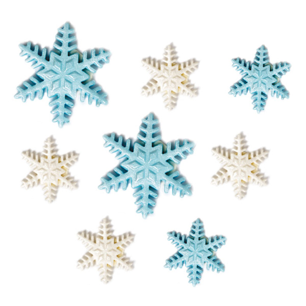 Zuckerdekore, Eiskristalle, 9 Stück, 2,5cm - 4cm