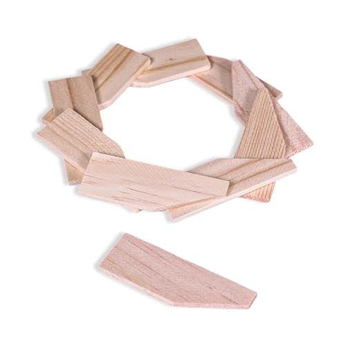 Keilrahmen aus Holz für Keilrahmen, Eckkeile halten Ihren 18 mm dicken Rahmen fest und sicher, Packung mit 10 Schlüsseln von Decoralin