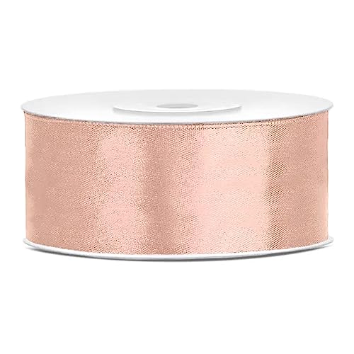 Band aus doppeltem Satin, 2,5 cm, Pfirsichrosa, Rolle, Dicke 25 m, Band für Hochzeit, Taufe, Weihnachten, Neujahr, Geschenkidee Band aus doppeltem Satin, 2,5 cm, Pfirsichrosa, Rolle, Dicke 25 m, Band für Hochzeit, Taufe, Weihnachten, Neujahr, Geschenkidee von Decoraparty