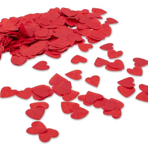 Decoraparty Konfetti in Herzform, Rot, Dekoration für Party, Hochzeit, Hochzeit, Valentinstag, Junggesellenabschied, Tischdekoration – 15 g Decoraparty Konfetti in Herzform, Rot, Dekoration für Party, Hochzeit, Hochzeit, Valentinstag, Junggesellenabschied, Tischdekoration – 15 g von Decoraparty