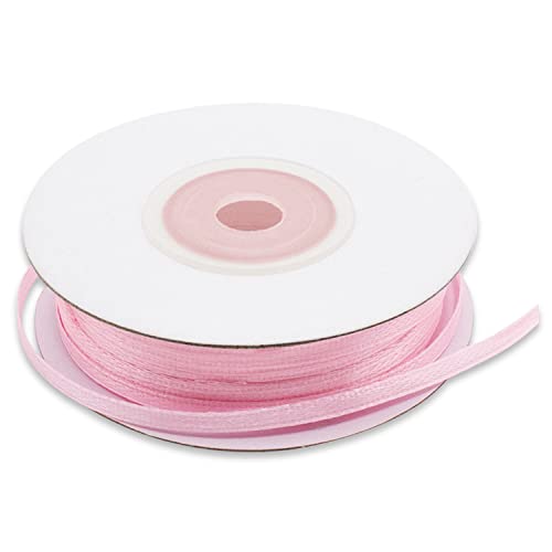 Rosa, doppeltes Satinband, 3 mm, satiniertes Spule, für Gastgeschenke, Hochzeit, Taufe, Kommunion, Konfirmation, Weihnachten, 50 m Rolle Rosa, doppeltes Satinband, 3 mm, satiniertes Spule, für Gastgeschenke, Hochzeit, Taufe, Kommunion, Konfirmation, Weihnachten, 50 m Rolle von Decoraparty