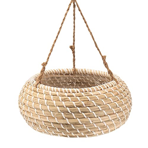 Decorasian Blumentopf hängend - Blumenampel, geflochten aus Seegras - Ampel mit Juteseil - Blumenhänger 25cm Decorasian Blumentopf hängend - Blumenampel, geflochten aus Seegras - Ampel mit Juteseil - Blumenhänger 25cm von Decorasian