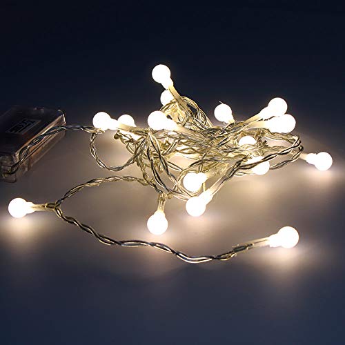 Decorative Lighting 71317 Batteriebetriebenes kugelförmiges warmes Licht, weiß, 20 LEDs von Decorative Lighting