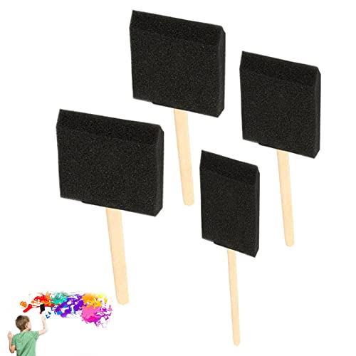 5 Schaumstoff-Pinsel – Schaumstoffschwamm Holzgriff Malpinsel Set von 4 | Holzgriffe, Schaumstoffpinsel, Malschaumpinsel, Werkzeug in Schwarz für Acryl, Kunst, Lacke, Handwerk, Flecken 5 Schaumstoff-Pinsel – Schaumstoffschwamm Holzgriff Malpinsel Set von 4 | Holzgriffe, Schaumstoffpinsel, Malschaumpinsel, Werkzeug in Schwarz für Acryl, Kunst, Lacke, Handwerk, Flecken von Decorhome