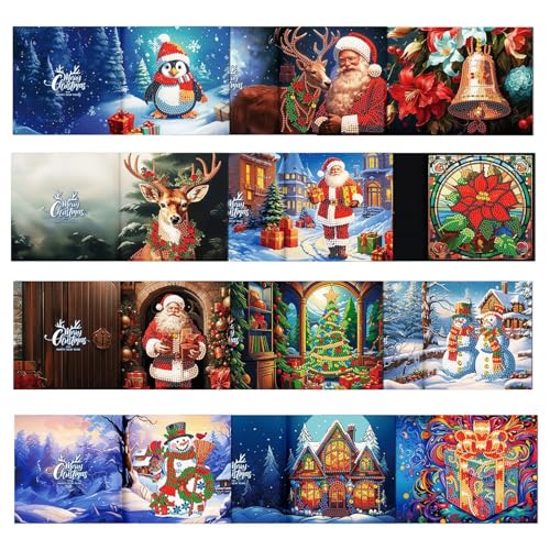 5D-Malerei-Weihnachtskarten, spezielle Kristallmalerei, Weihnachtspostkarten, Strassmalerei, Kunst, Handwerk, Festliche Kunstkarten für Weihnachten 5D-Malerei-Weihnachtskarten, spezielle Kristallmalerei, Weihnachtspostkarten, Strassmalerei, Kunst, Handwerk, Festliche Kunstkarten für Weihnachten von Decorhome