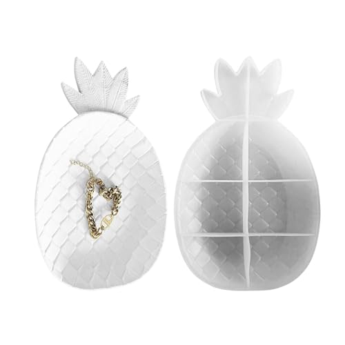 Decorhome Tablett-Form aus Silikon, Ananas-Schmuck-Aufbewahrungsform – Epoxidharz-Tablett-Form, Gießform, Basteln, Dekoration, Form für Handwerk, Schmuck, Aufbewahrung, Heimdekoration Decorhome Tablett-Form aus Silikon, Ananas-Schmuck-Aufbewahrungsform – Epoxidharz-Tablett-Form, Gießform, Basteln, Dekoration, Form für Handwerk, Schmuck, Aufbewahrung, Heimdekoration von Decorhome