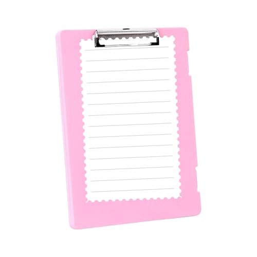 Doppel-Clip-Ordner – Doppel-Clip-Klemmbrett-Mappe – gestreiftes Schnallen-Design, robuste Klemmbretter für Notizen, Dateien, Skripte, Lernmaterialien, Testpapier von Decorhome
