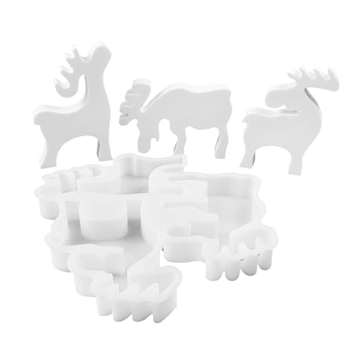 Elch-Silikonform – Hirsch-Epoxidharz-Gussform, drei Elche, Weihnachts-Hirsch, Elch, Silikonform für Weihnachten, Kuchendekoration, Kuchendekoration, Werkzeuge, Harzform für Urlaub Elch-Silikonform – Hirsch-Epoxidharz-Gussform, drei Elche, Weihnachts-Hirsch, Elch, Silikonform für Weihnachten, Kuchendekoration, Kuchendekoration, Werkzeuge, Harzform für Urlaub von Decorhome