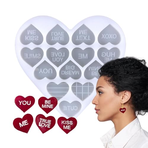 Harz-Herz-Ohrringformen aus Silikon – Charm-Form – Valentinstag-Ohrring-Form, Epoxidharz-Gussformen, Silikon-Ohrringform für Handwerk, Schmuckherstellung, Schlüsselanhänger Harz-Herz-Ohrringformen aus Silikon – Charm-Form – Valentinstag-Ohrring-Form, Epoxidharz-Gussformen, Silikon-Ohrringform für Handwerk, Schmuckherstellung, Schlüsselanhänger von Decorhome