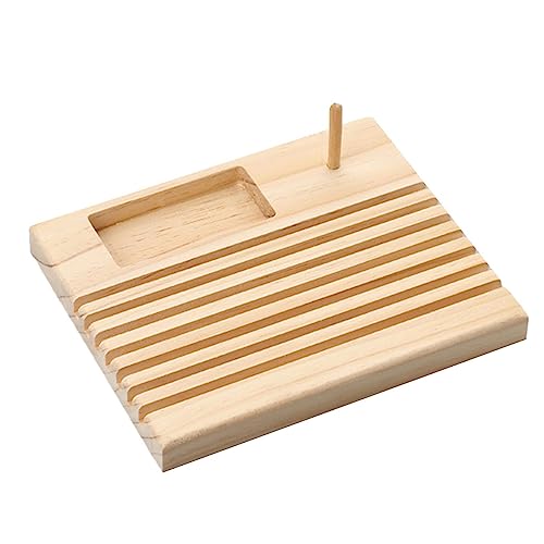 Holz-Lineal-, Holzspulen-, Lineal-Halter, Aufbewahrung – Näh-Linealständer, Organizer für Spulen, Lineale, Reißzwecken, Nadeln, Knöpfe von Decorhome