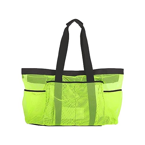 Strandtasche aus Netzstoff – Tragetasche mit Taschen, leichte Strandtasche, große Strandtuchtasche mit 8 Taschen, Nylon-Netz-Außentasche mit Reißverschluss für Ihren Familien-Strandausflug Strandtasche aus Netzstoff – Tragetasche mit Taschen, leichte Strandtasche, große Strandtuchtasche mit 8 Taschen, Nylon-Netz-Außentasche mit Reißverschluss für Ihren Familien-Strandausflug von Decorhome