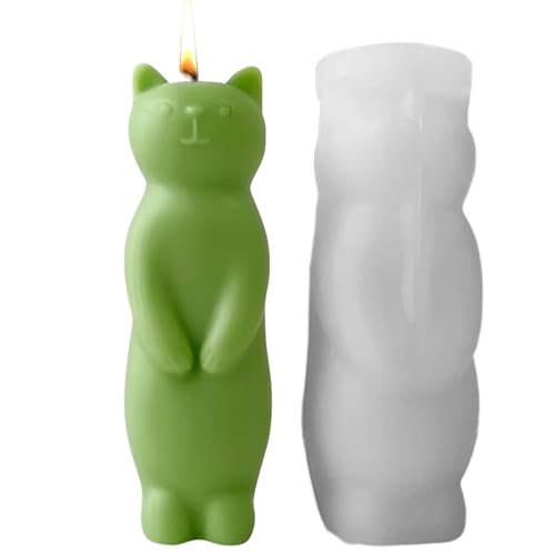 Süße Katzenform, Epoxidharz-Gussform, Katzenform für Seifenbar und Tier-Aromatherapie, Kerzenherstellung, handgefertigte Form, kreative stehende Katzenform für Dekoration, Eiswürfel Süße Katzenform, Epoxidharz-Gussform, Katzenform für Seifenbar und Tier-Aromatherapie, Kerzenherstellung, handgefertigte Form, kreative stehende Katzenform für Dekoration, Eiswürfel von Decorhome