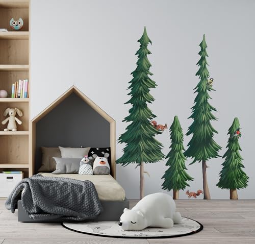 Große Bäume Wandtattoo Wald Wandaufkleber Tiere XXL Wandtattoo Laubbäume Aufkleber fürs Kinderzimmer Große Bäume Wandtattoo Wald Wandaufkleber Tiere XXL Wandtattoo Laubbäume Aufkleber fürs Kinderzimmer von Decotia