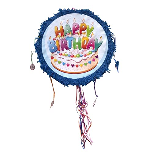 Pinata "Happy Birthday" rund zum Befüllen und Aufhängen zur Party-Deko, Kinder-Geburtstag, Maße: 50 x 50 x 10 cm Pinata "Happy Birthday" rund zum Befüllen und Aufhängen zur Party-Deko, Kinder-Geburtstag, Maße: 50 x 50 x 10 cm von Decotrend-Line