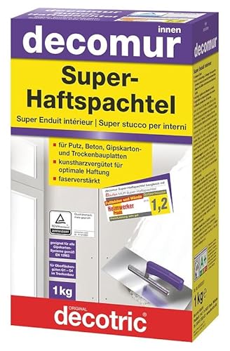 Decotric Super-Haftspachtel, Metall, Paste, klar, Eimer, hohe Viskosität, 1 kg Decotric Super-Haftspachtel, Metall, Paste, klar, Eimer, hohe Viskosität, 1 kg von Decotric