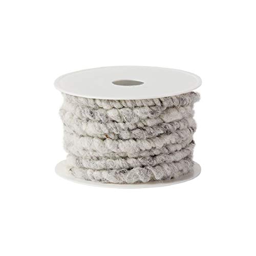 Wollstränge aus hochwertiger Schafswolle/hellgrau/Ø 7 mm / 20 Meter Wollstränge aus hochwertiger Schafswolle/hellgrau/Ø 7 mm / 20 Meter von Decpero