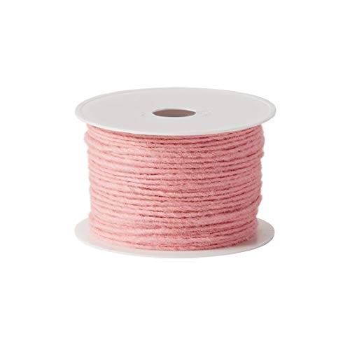 Wollstränge aus hochwertiger Schafswolle/rosa/Ø 4 mm / 80 Meter von Decpero