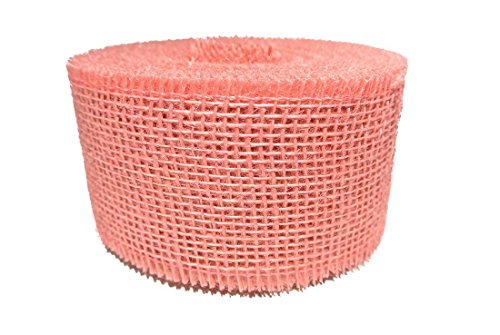 Juteband weich/rosa/Breite: 6 cm/Länge: 25 Meter von Decpero