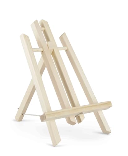Tischstaffelei aus Holz I Höhe 30 cm I Holzstaffelei I Aufsteller I Bildhalter Tischstaffelei aus Holz I Höhe 30 cm I Holzstaffelei I Aufsteller I Bildhalter von Decpero
