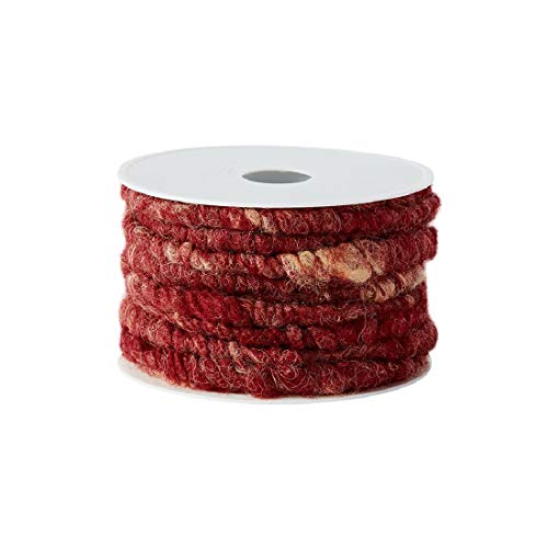 Wollstränge aus hochwertiger Schafswolle/kaminrot/Ø 10 mm / 10 Meter Wollstränge aus hochwertiger Schafswolle/kaminrot/Ø 10 mm / 10 Meter von Decpero