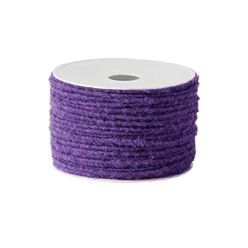 Wollstränge aus hochwertiger Schafswolle/lila/Ø 4 mm / 80 Meter von Decpero