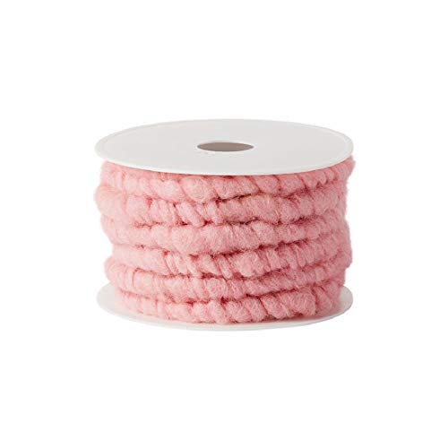 Wollstränge aus hochwertiger Schafswolle/rosa/Ø 7 mm / 20 Meter von Decpero