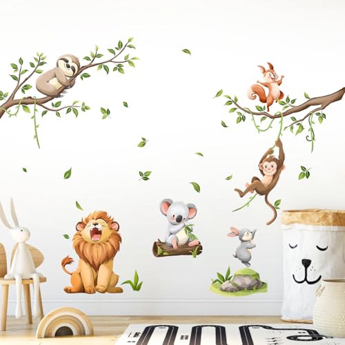 Decvictor Wandtattoo Dschungel Tier Wandaufkleber Safari Löwe Affe Faultier Wandsticker Kinderzimmer Babyzimmer Jungenzimmer Mädchenzimmer Wanddeko Decvictor Wandtattoo Dschungel Tier Wandaufkleber Safari Löwe Affe Faultier Wandsticker Kinderzimmer Babyzimmer Jungenzimmer Mädchenzimmer Wanddeko von Decvictor