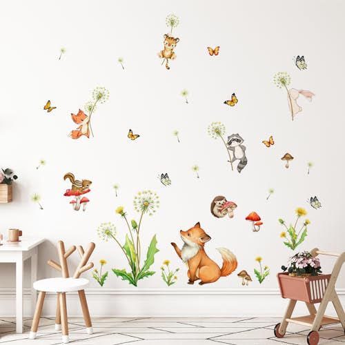 Decvictor Wandtattoo Löwenzahn Cartoon Tier Wandaufkleber Eichhörnchen Fuchs Igel Wandsticker Kinderzimmer Babyzimmer Mädchenzimmer Wanddeko Decvictor Wandtattoo Löwenzahn Cartoon Tier Wandaufkleber Eichhörnchen Fuchs Igel Wandsticker Kinderzimmer Babyzimmer Mädchenzimmer Wanddeko von Decvictor