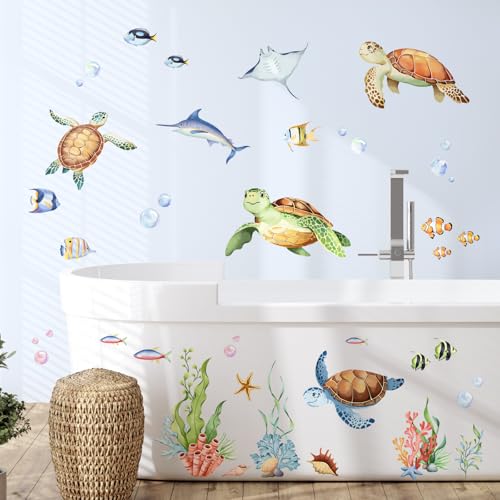 Decvictor Wandtattoo Meeresleben Wandaufkleber Schildkröee Rochen Seegras Wandsticker Kinderzimmer Babyzimmer Jungenzimmer Wanddeko Decvictor Wandtattoo Meeresleben Wandaufkleber Schildkröee Rochen Seegras Wandsticker Kinderzimmer Babyzimmer Jungenzimmer Wanddeko von Decvictor
