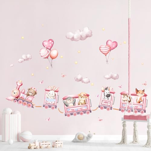 Decvictor Wandtattoo Rosa Tier Zug Wandaufkleber Safari Bär Kaninchen Zebra auf Ausflug Wandsticker Kinderzimmer Babyzimmer Mädchenzimmer Wanddeko Decvictor Wandtattoo Rosa Tier Zug Wandaufkleber Safari Bär Kaninchen Zebra auf Ausflug Wandsticker Kinderzimmer Babyzimmer Mädchenzimmer Wanddeko von Decvictor