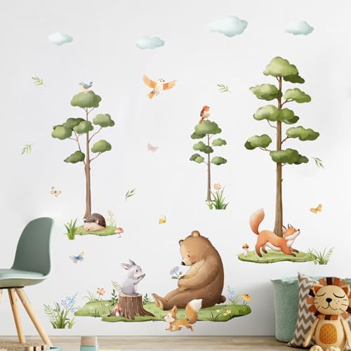 Decvictor Wandtattoo Waldland Tier Wandaufkleber Bär Fuchs Großer Baum Wandsticker Kinderzimmer Babyzimmer Jungenzimmer Mädchenzimmer Wanddeko Decvictor Wandtattoo Waldland Tier Wandaufkleber Bär Fuchs Großer Baum Wandsticker Kinderzimmer Babyzimmer Jungenzimmer Mädchenzimmer Wanddeko von Decvictor