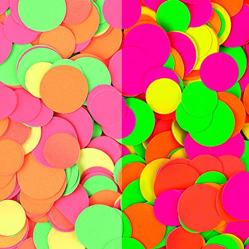 10.000 Stück rundes Seiden-Konfetti, 5 Farben, Konfetti, Party-Tischdekoration, fluoreszierendes Neon-Partyzubehör, leuchtet im Dunkeln, Geburtstag, Hochzeitszubehör 10.000 Stück rundes Seiden-Konfetti, 5 Farben, Konfetti, Party-Tischdekoration, fluoreszierendes Neon-Partyzubehör, leuchtet im Dunkeln, Geburtstag, Hochzeitszubehör von Deekin