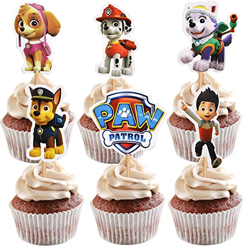 Cake Topper Set 24 Stück,Paw Patrol Tortendeko Kuchendeko Tortenaufleger Muffin Deko für Kinder Geburtstag Party Desserts Muffin Kuchendeko Torte Deko Supplies Cake Topper Set 24 Stück,Paw Patrol Tortendeko Kuchendeko Tortenaufleger Muffin Deko für Kinder Geburtstag Party Desserts Muffin Kuchendeko Torte Deko Supplies von Deen