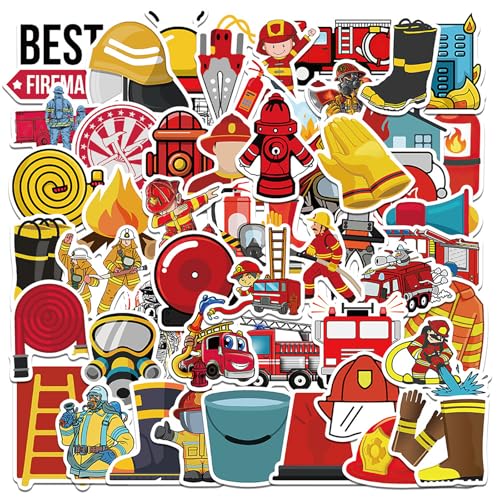 Feuerwehr Sticker 50 Stück,Kinder Feuerwehr Aufkleber,wasserdichte Vinyl Graffiti Feuerwehrauto Aufkleber,Feuerwehrfahrzeug Belohnungssticker Decals für Koffer Snowboards Laptops Scrapbooking Helm Feuerwehr Sticker 50 Stück,Kinder Feuerwehr Aufkleber,wasserdichte Vinyl Graffiti Feuerwehrauto Aufkleber,Feuerwehrfahrzeug Belohnungssticker Decals für Koffer Snowboards Laptops Scrapbooking Helm von Deen