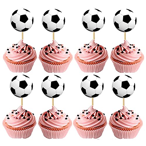 Fussball Cupcake Topper 24 Stück,Fußball Geburtstag Tortendeko Muffins Deko, Kuchendeko Tortenaufleger für Kinder Junge Fußball Sport Geburtstag Party Desserts Kuchendeckel Dekoration Fussball Cupcake Topper 24 Stück,Fußball Geburtstag Tortendeko Muffins Deko, Kuchendeko Tortenaufleger für Kinder Junge Fußball Sport Geburtstag Party Desserts Kuchendeckel Dekoration von Deen